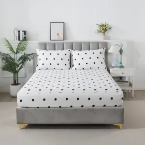Bedding Sheet Set-Black Circle