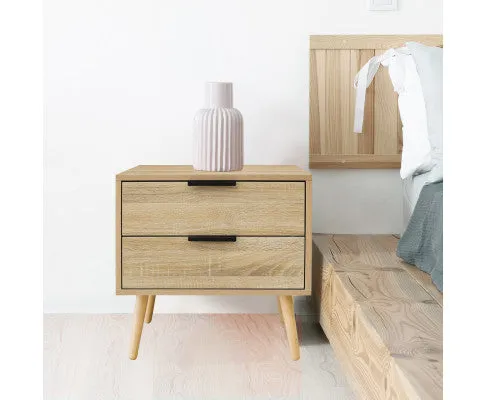 Bedside Table Paddington Drawers Nightstand Unit Cabinet Storage