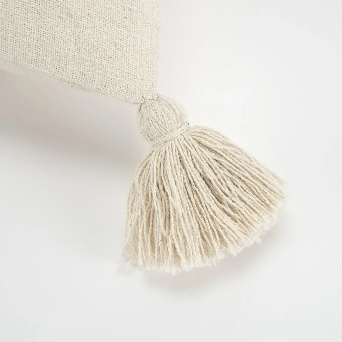 Beige Textured Diamond Trio Throw Pillow