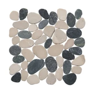 BLACK & TAN, LEVEL PEBBLE