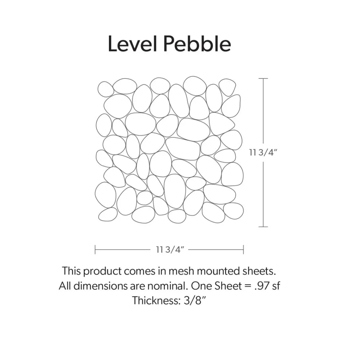 BLACK & TAN, LEVEL PEBBLE