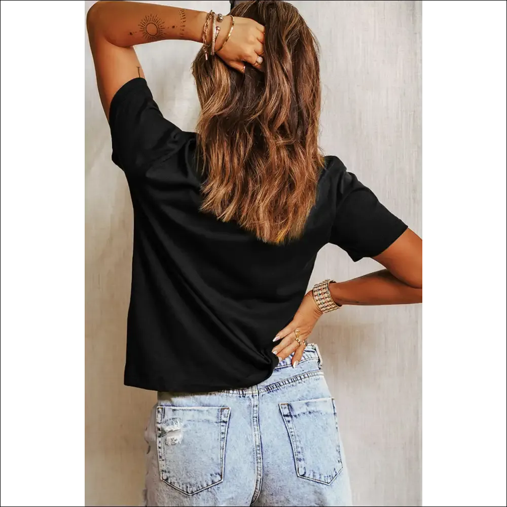 Black Cowgirl Rodeo Graphic Tee