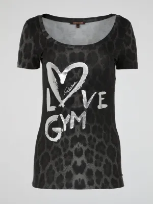 Black Graffiti Top