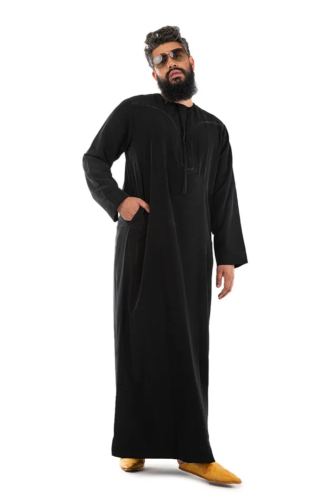 Black Men Arab Omani Jubba