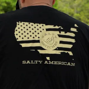 Black Salty American Salty Britches® T-Shirt - Black