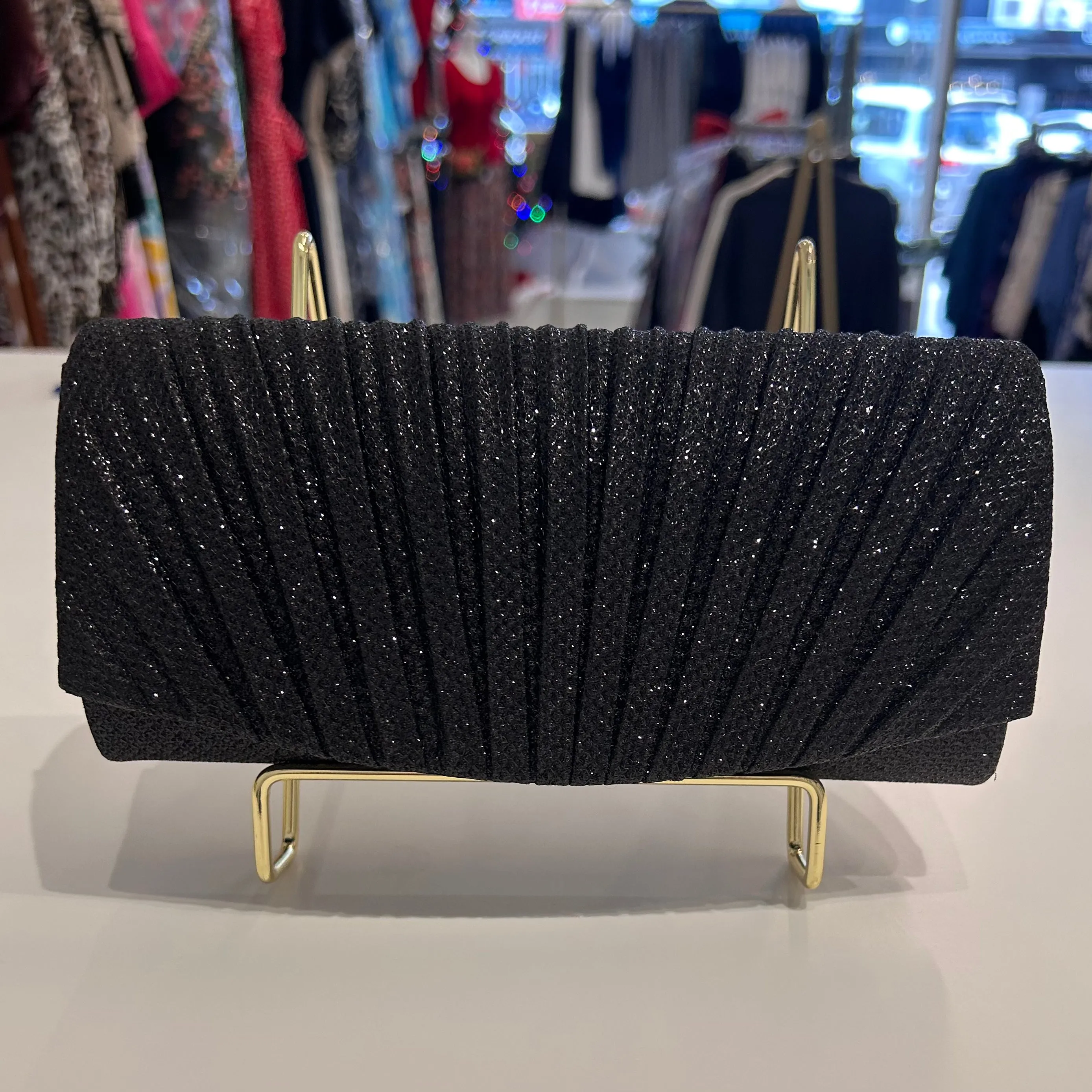 Black Sparkly Evening Bag