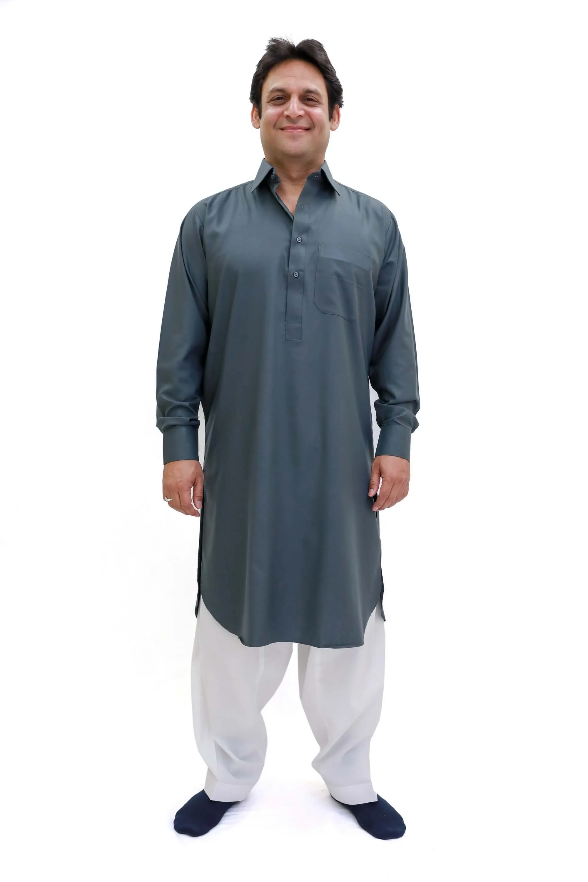 Blue Grey Men's Shirt