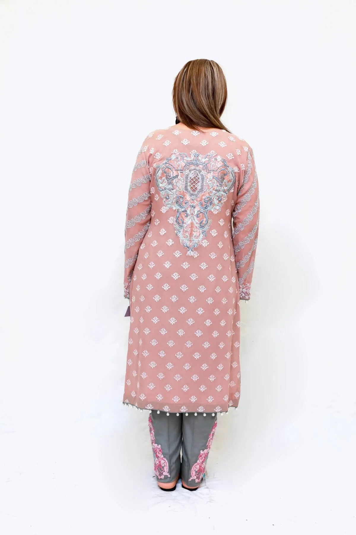 Blush Pink Embroidered Salwar Kameez - Suit