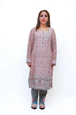 Blush Pink Embroidered Salwar Kameez - Suit