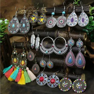 Bohemian Drip Tassel Earrings