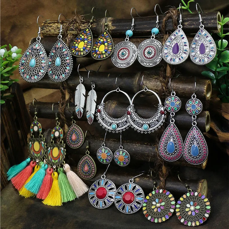 Bohemian Drip Tassel Earrings