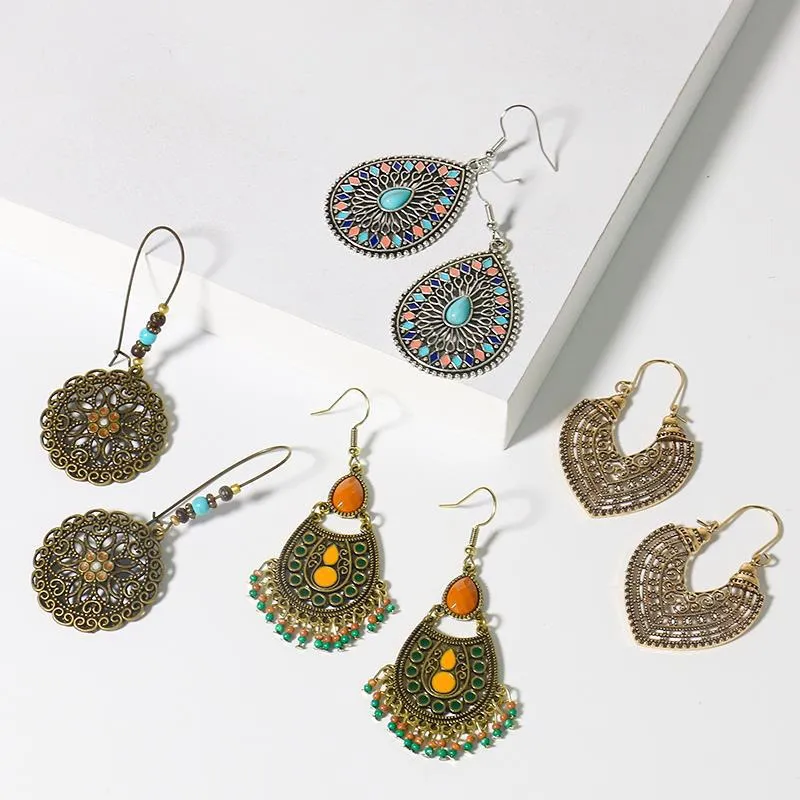 Bohemian Mizhu Tassel Vintage Earrings