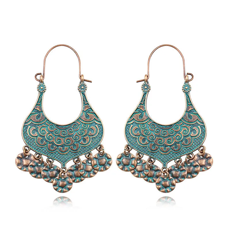 Bohemian Mizhu Tassel Vintage Earrings