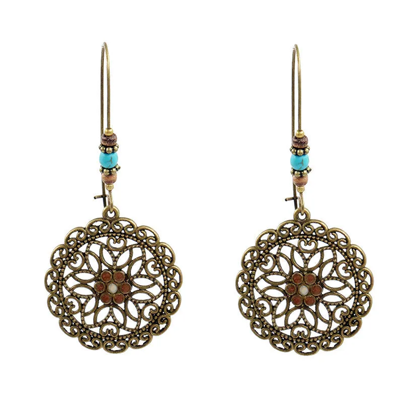 Bohemian Mizhu Tassel Vintage Earrings