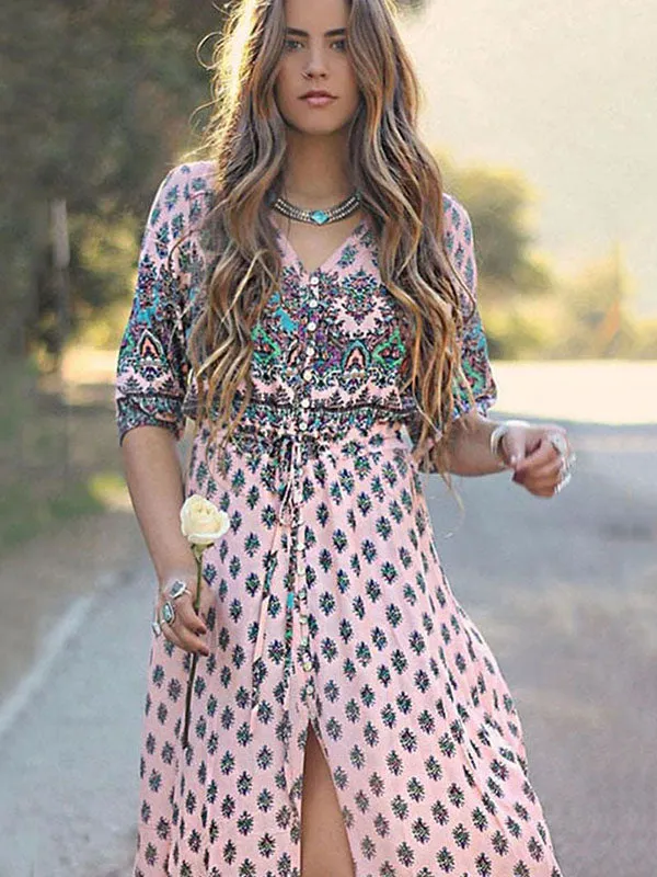 Bohemian Print Dress