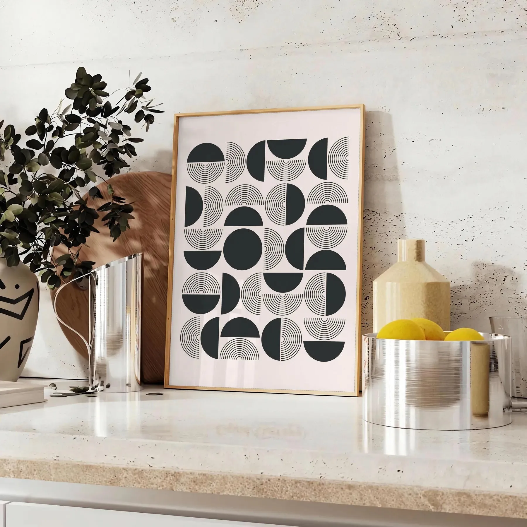 Boho Abstract Print Bohemian Wall 7