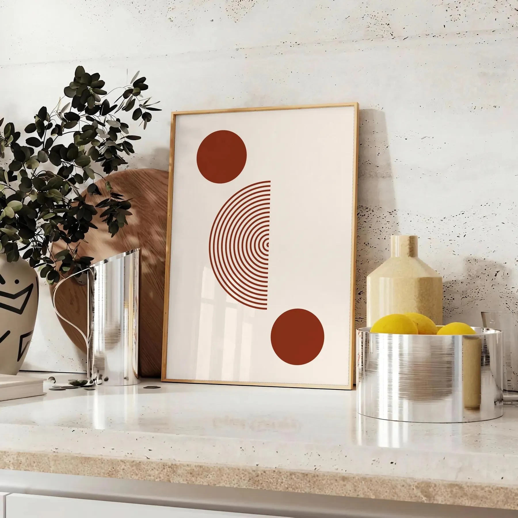 Boho Abstract Print Bohemian Wall Art 6