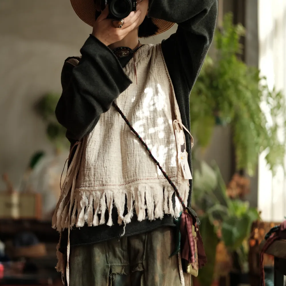 Boho Breeze Linen Blouse