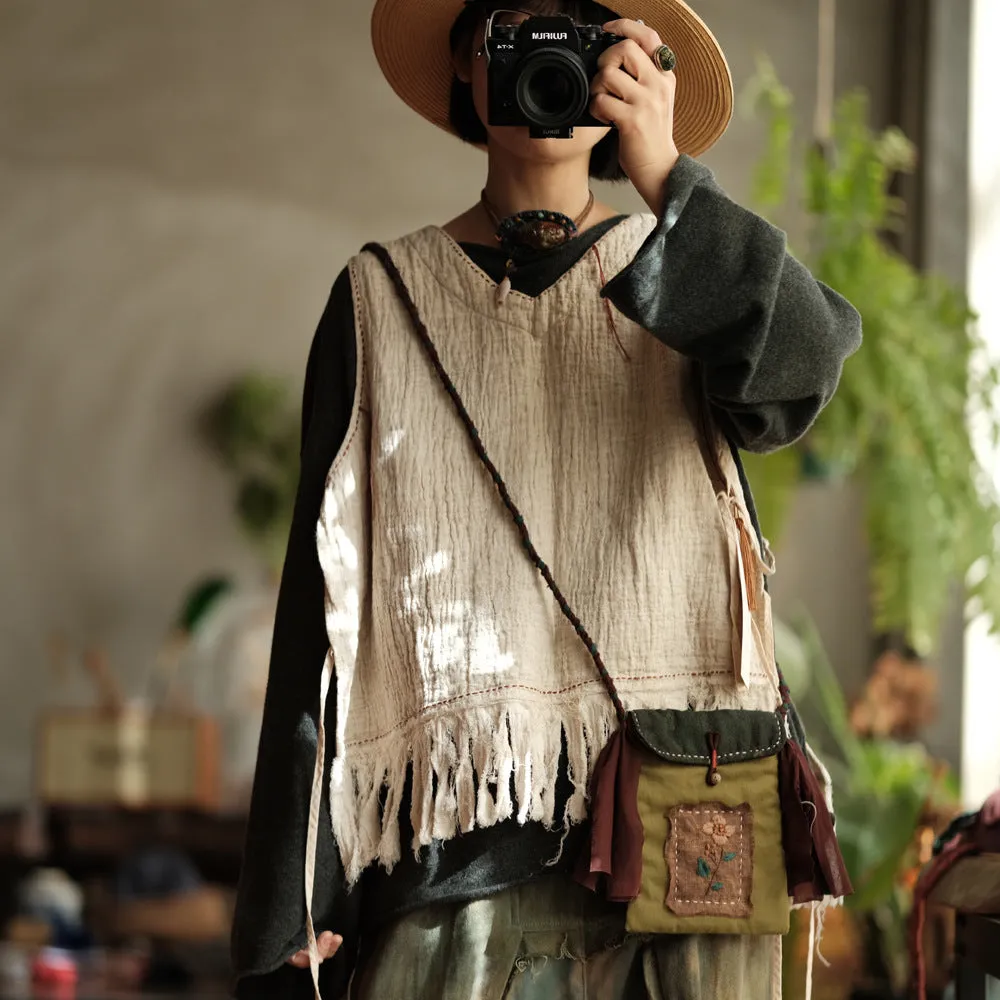 Boho Breeze Linen Blouse