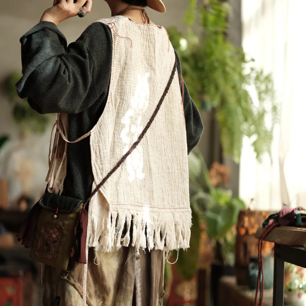 Boho Breeze Linen Blouse
