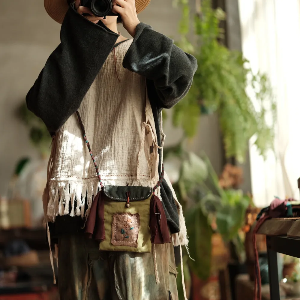 Boho Breeze Linen Blouse