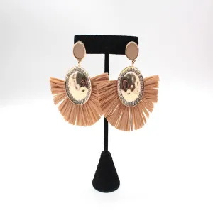 Boho Chic Chandelier Tassel Stud Earrings