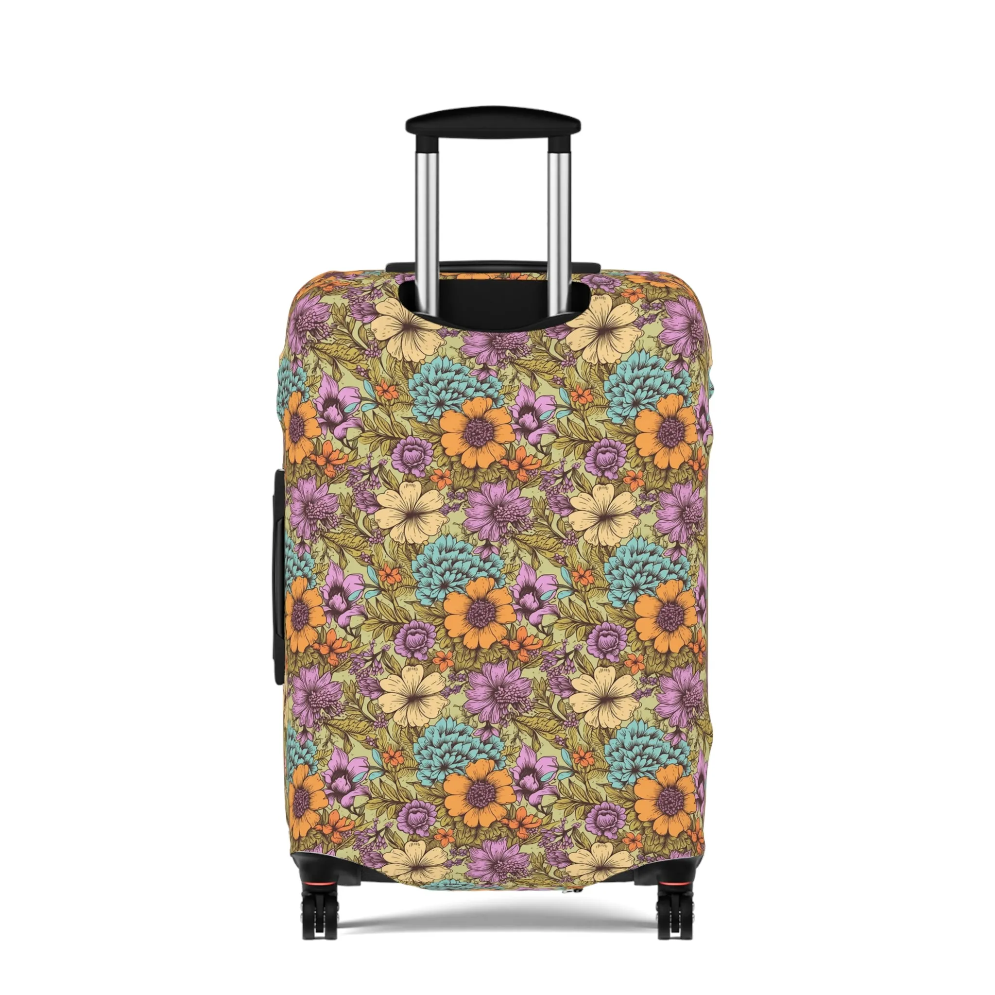 Boho Floral Luggage Cover - Trendy Travel Floral Suitcases Cover