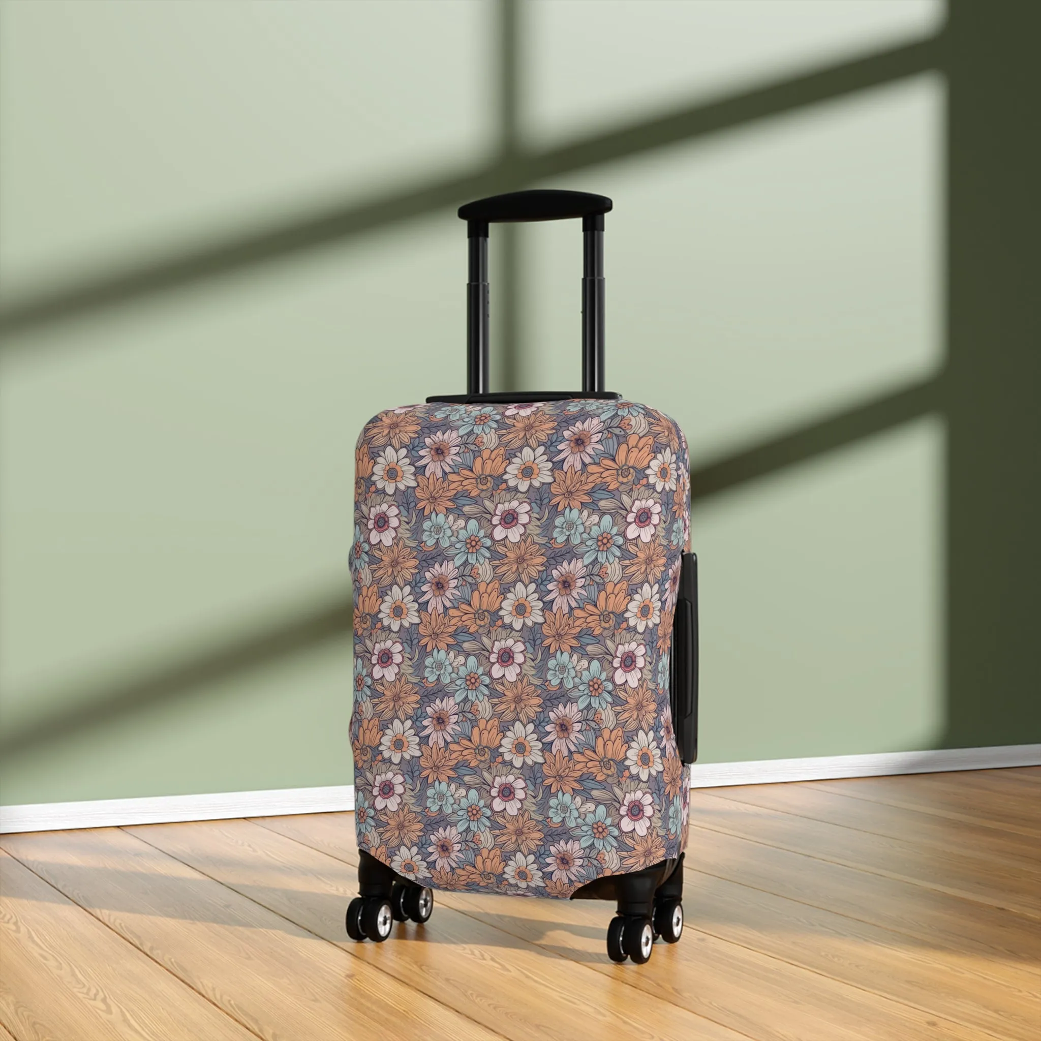 Boho Floral Luggage Cover - Trendy Travel Floral Suitcases Cover