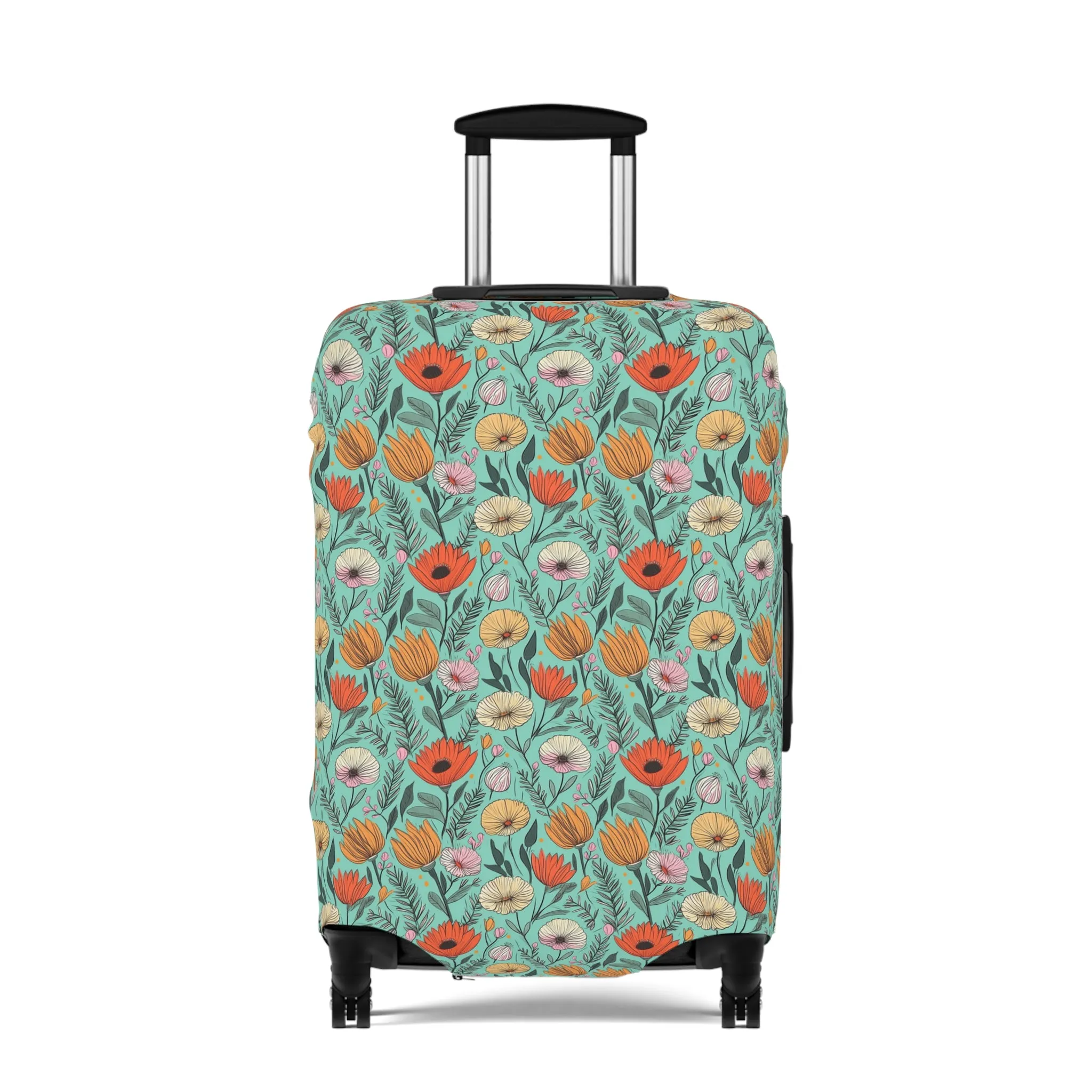 Boho Floral Luggage Cover - Trendy Travel Floral Suitcases Cover