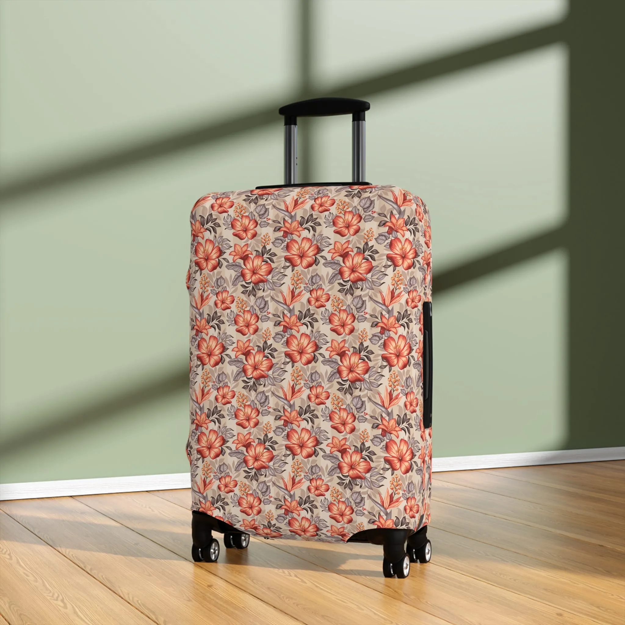 Boho Floral Luggage Cover - Trendy Travel Floral Suitcases Cover