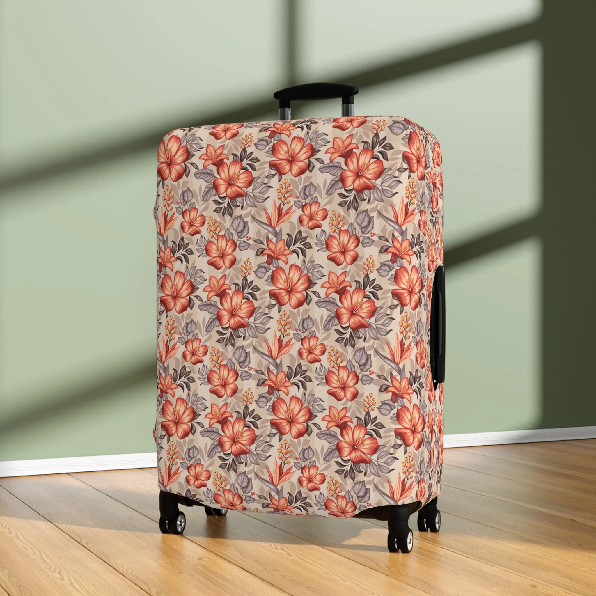 Boho Floral Luggage Cover - Trendy Travel Floral Suitcases Cover