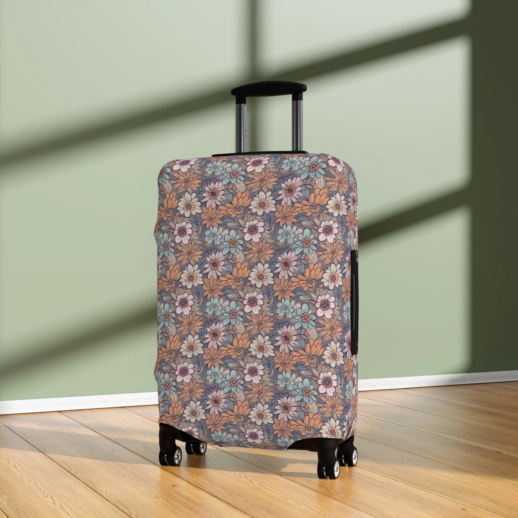 Boho Floral Luggage Cover - Trendy Travel Floral Suitcases Cover