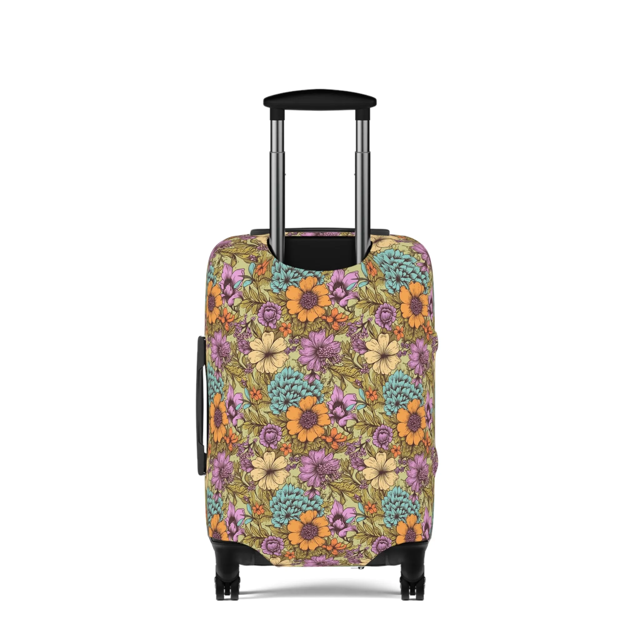 Boho Floral Luggage Cover - Trendy Travel Floral Suitcases Cover