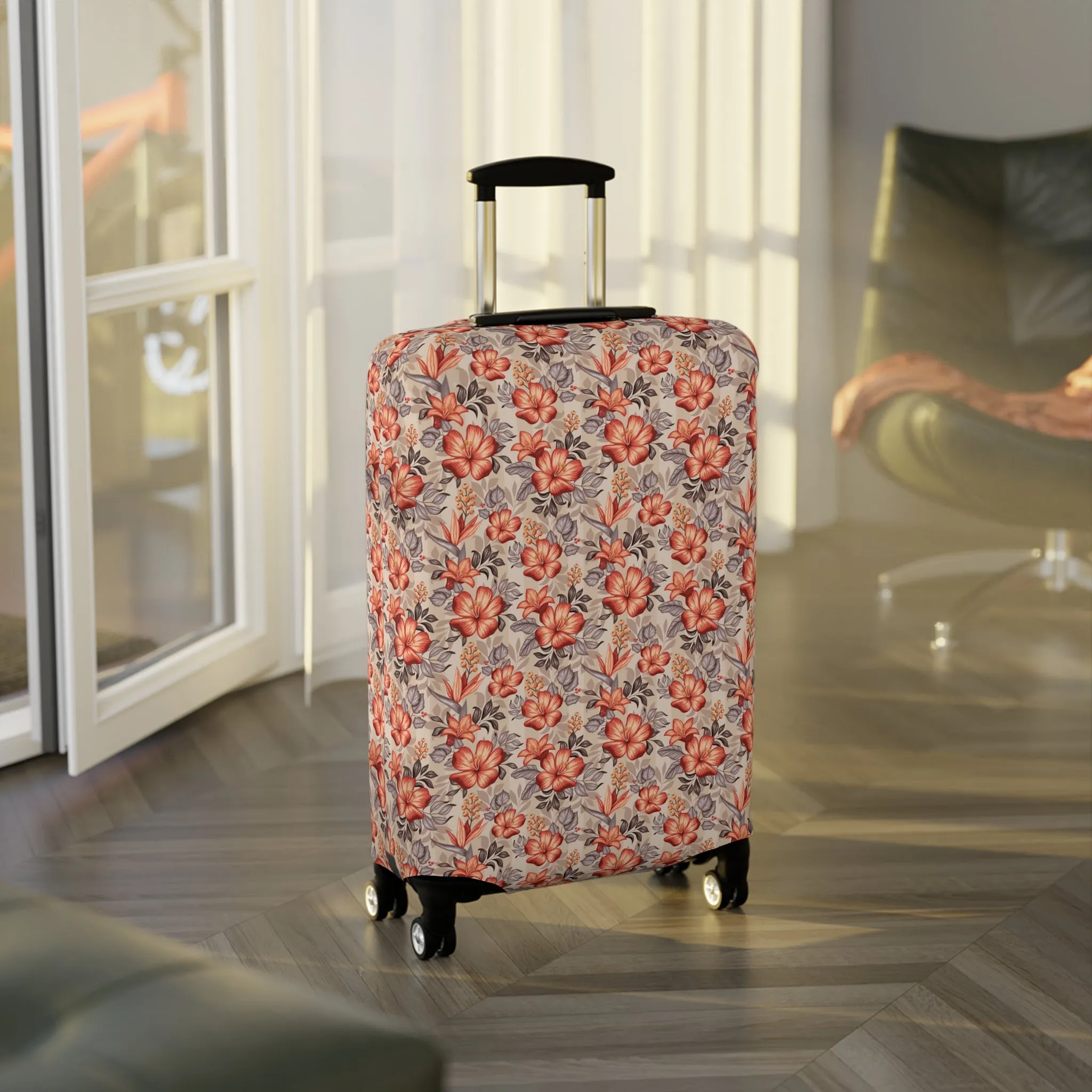 Boho Floral Luggage Cover - Trendy Travel Floral Suitcases Cover