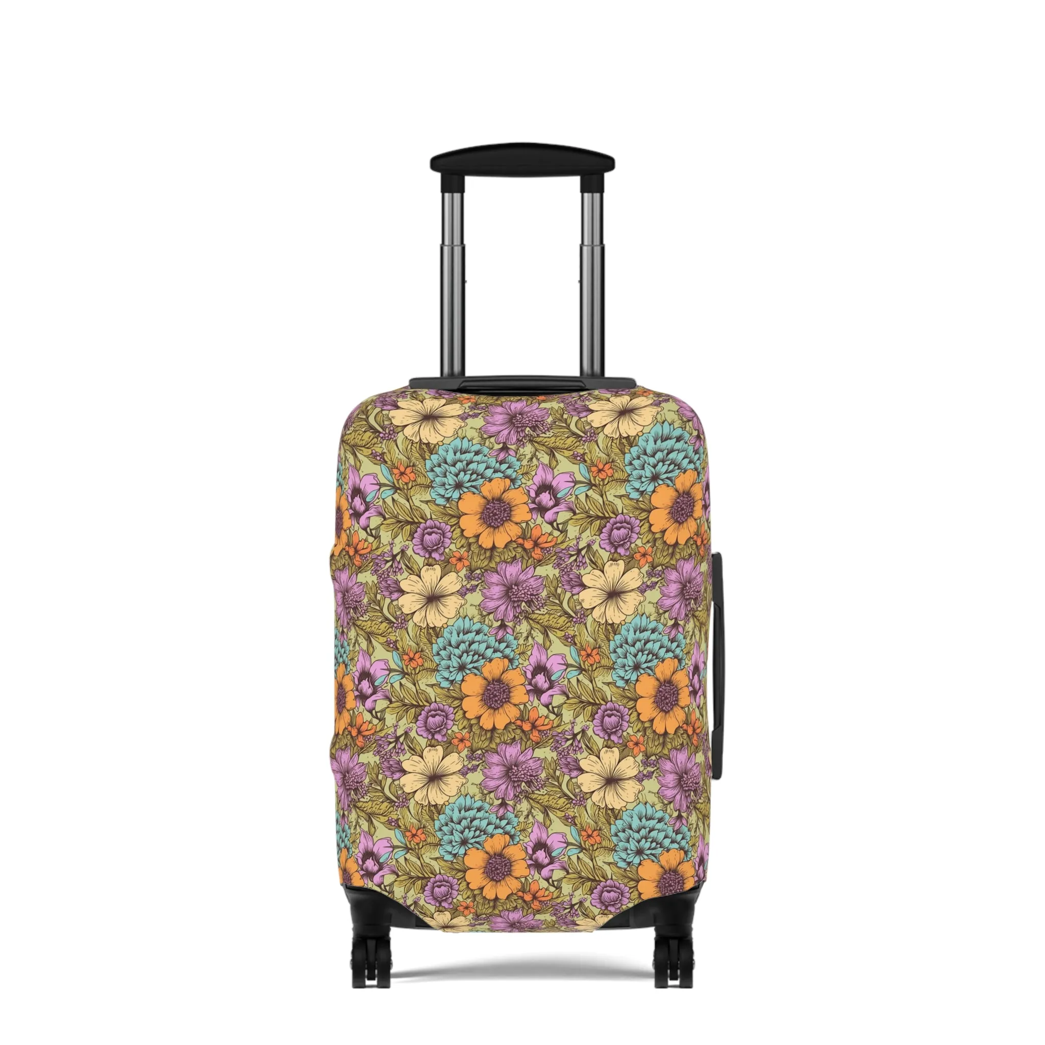 Boho Floral Luggage Cover - Trendy Travel Floral Suitcases Cover