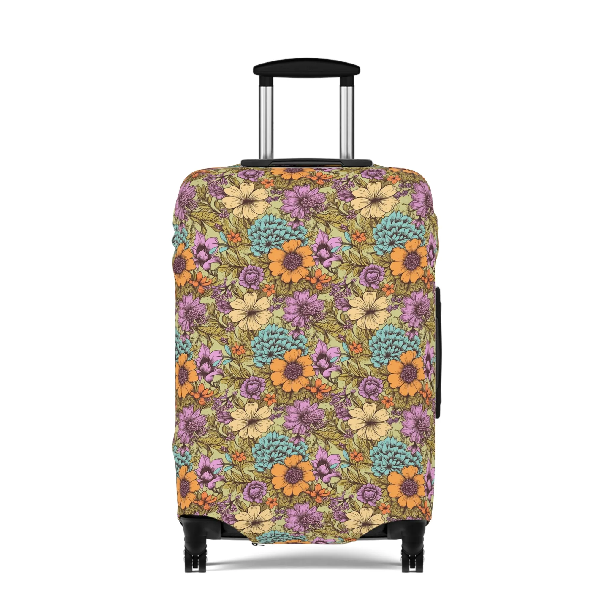 Boho Floral Luggage Cover - Trendy Travel Floral Suitcases Cover