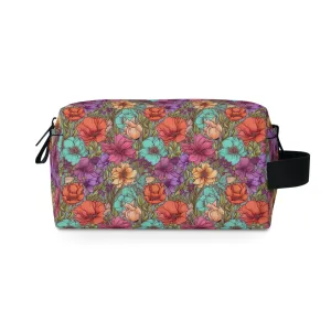 Boho Floral Toiletry Bag | Chic & Water-Resistant Organizer | Perfect for Camping, Travel, College