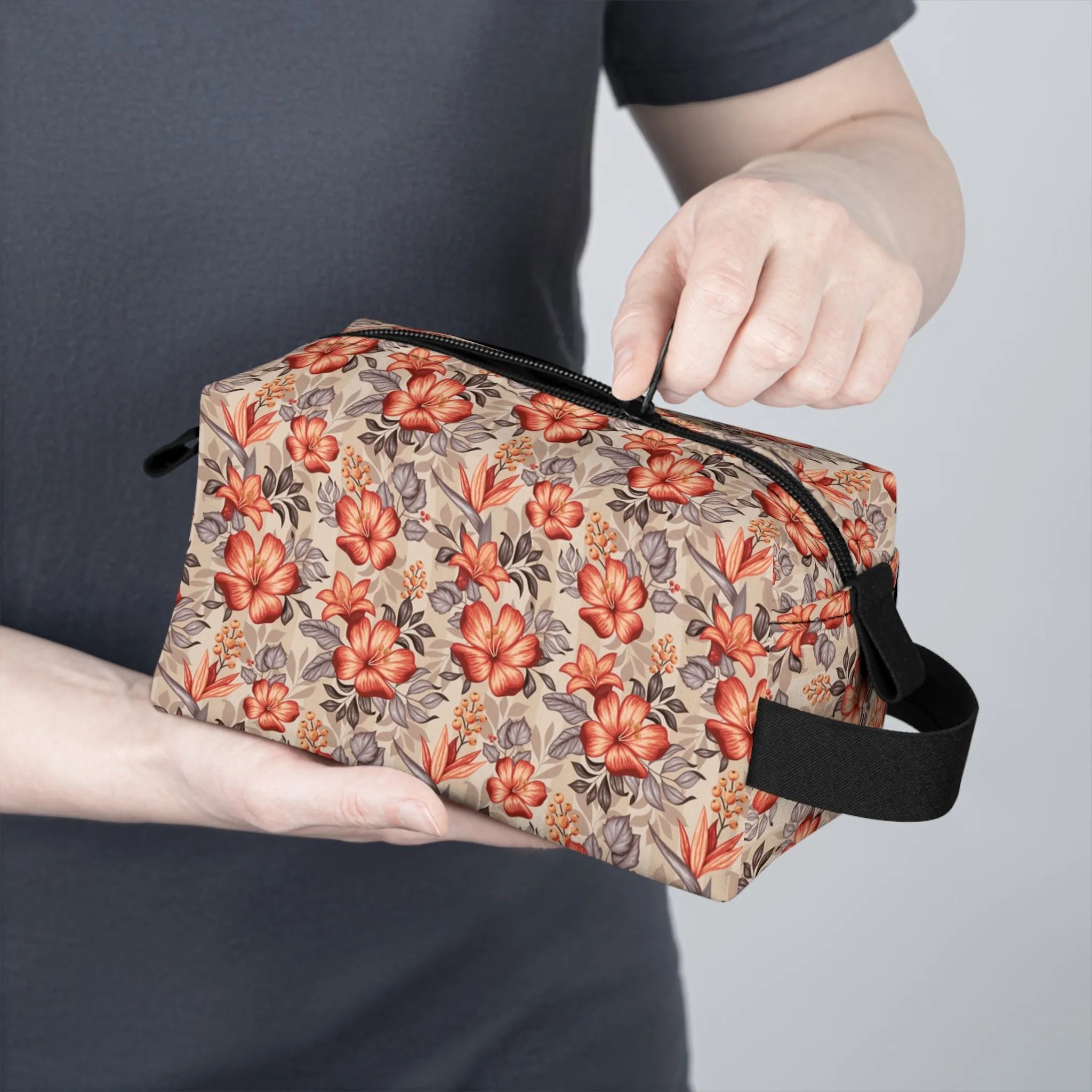 Boho Floral Toiletry Bag | Chic & Water-Resistant Organizer | Perfect for Camping, Travel, College