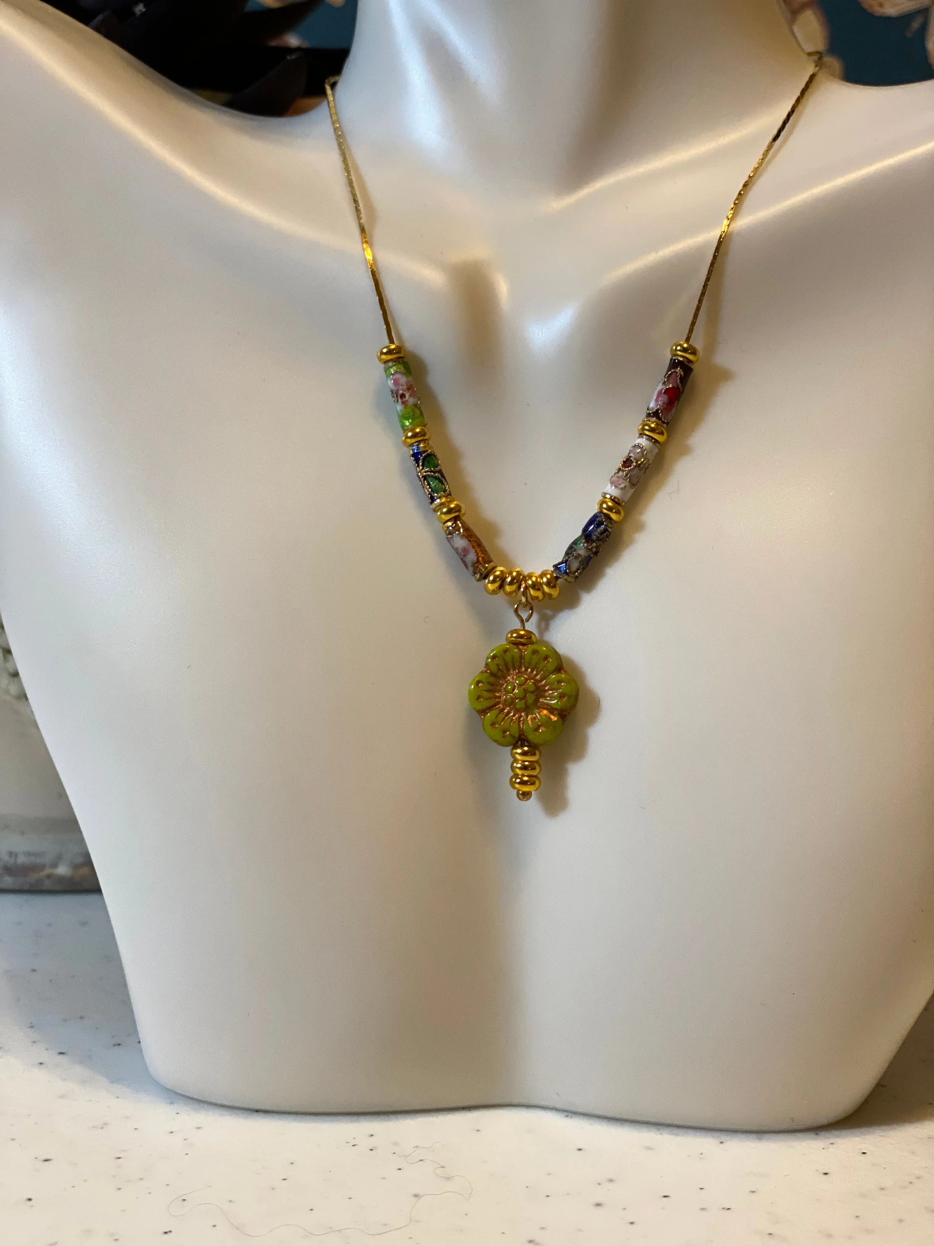 Boho Handmade Gold Necklace