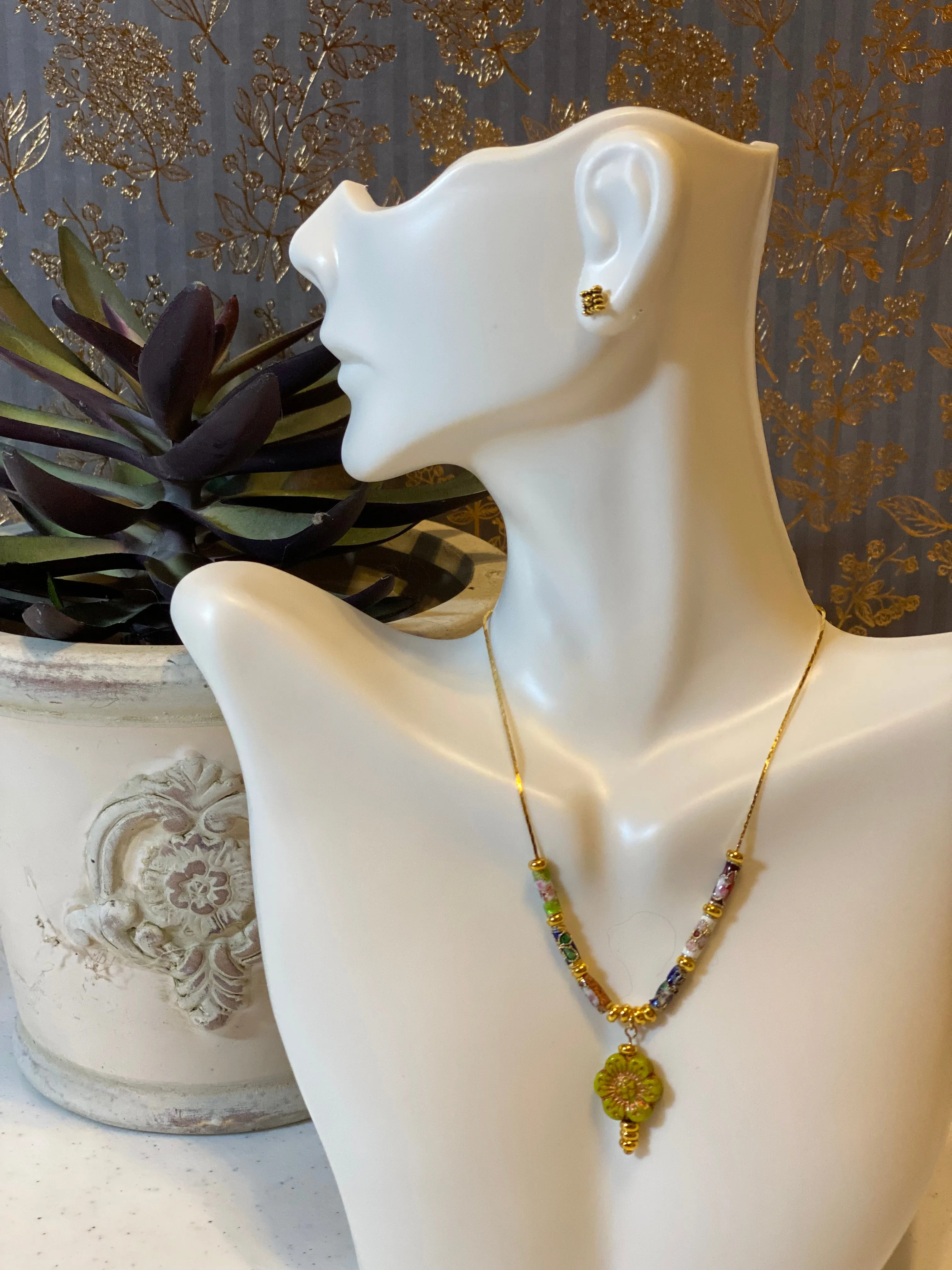 Boho Handmade Gold Necklace