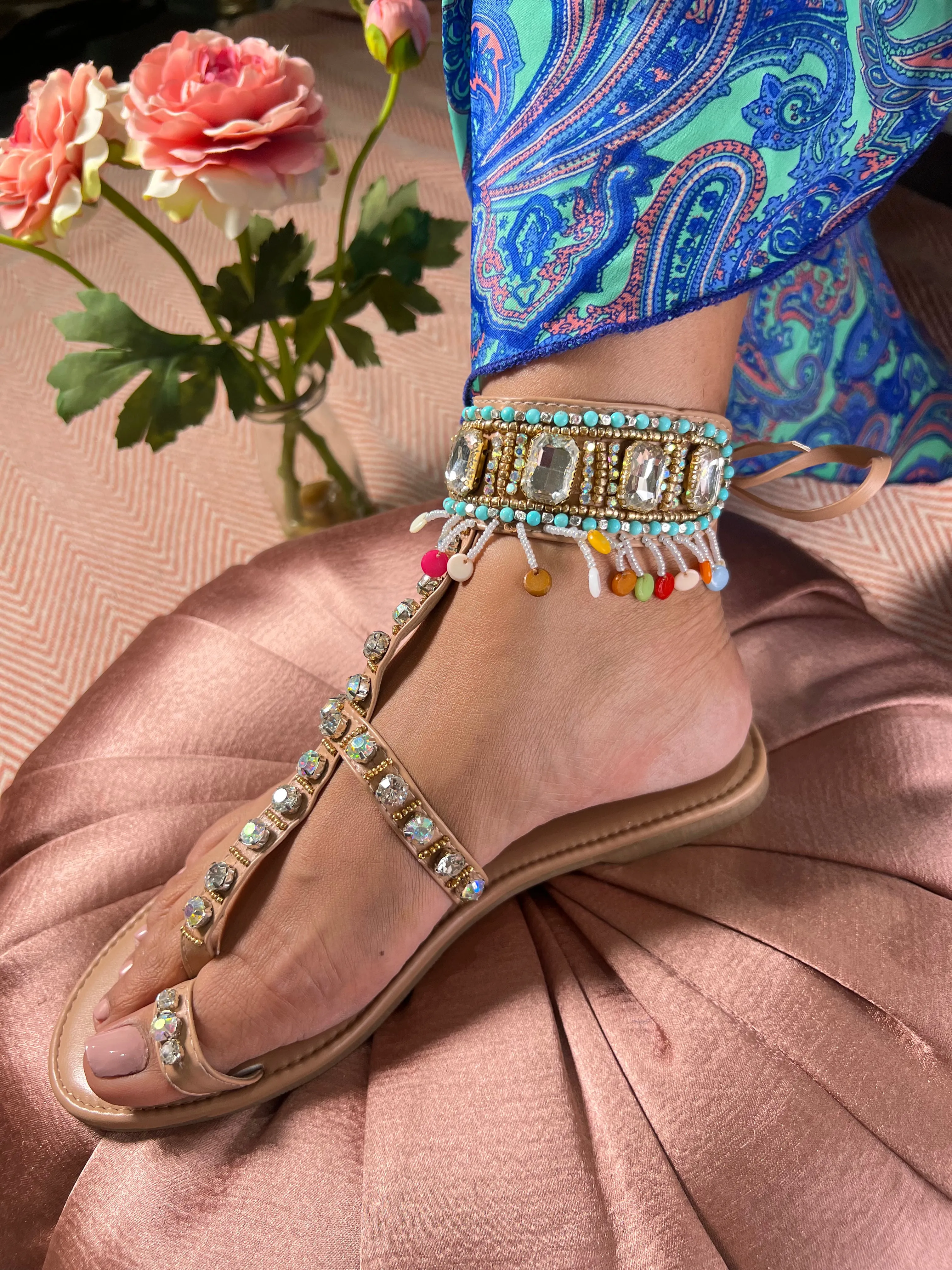 Boho Luxe Gladiator Flats