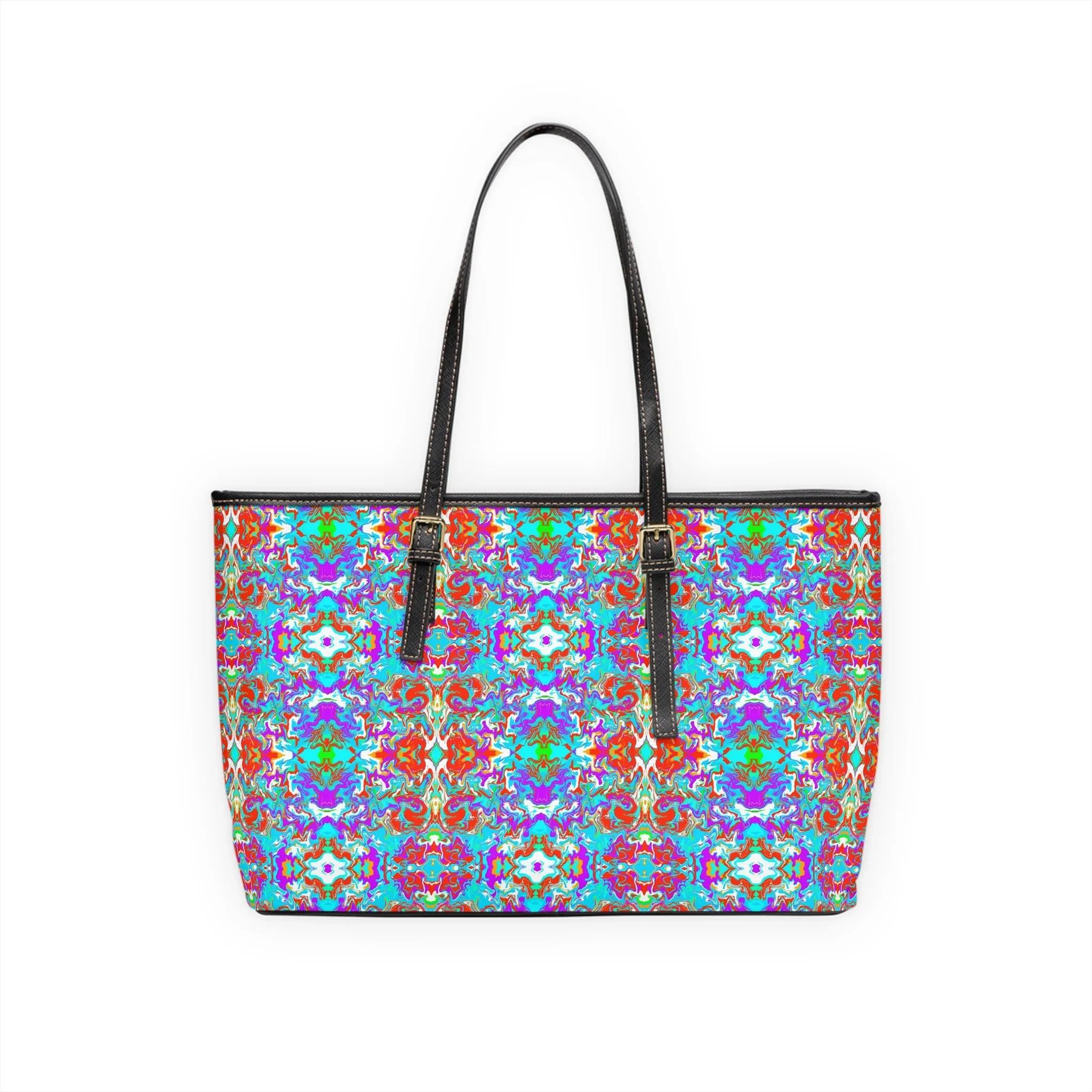 Boho Summer Garden Leather Shoulder Bag