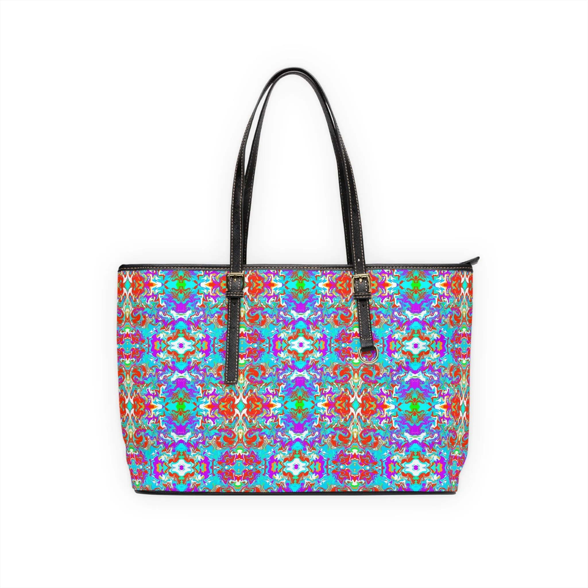Boho Summer Garden Leather Shoulder Bag
