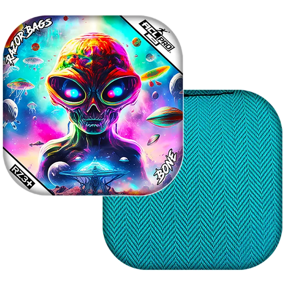 Bone | Alien Not Alone | ACL PRO Razor Cornhole Bags
