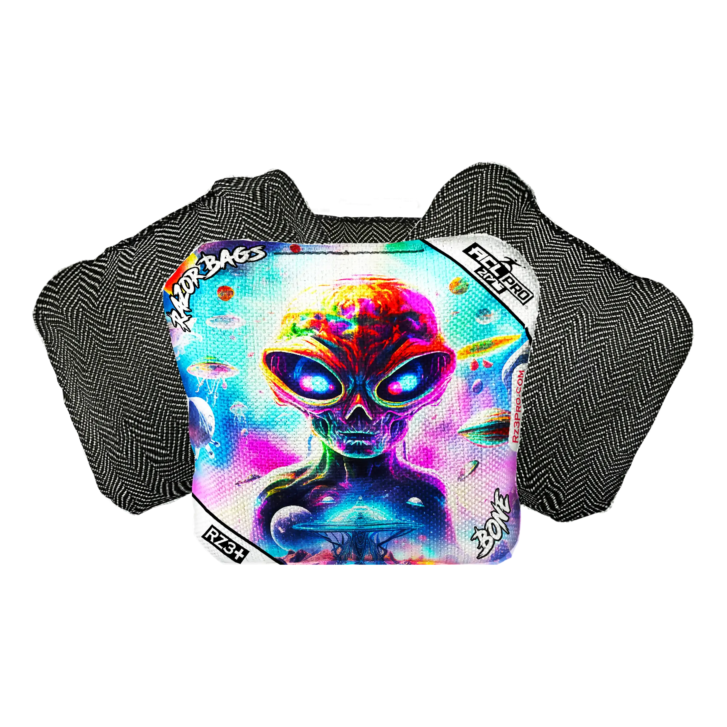 Bone | Alien Not Alone | ACL PRO Razor Cornhole Bags