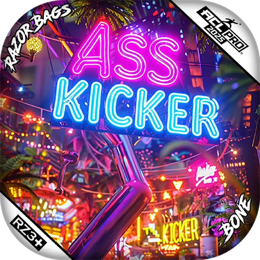 Bone | Ass Kicker Neon | ACL PRO Razor Cornhole Bags