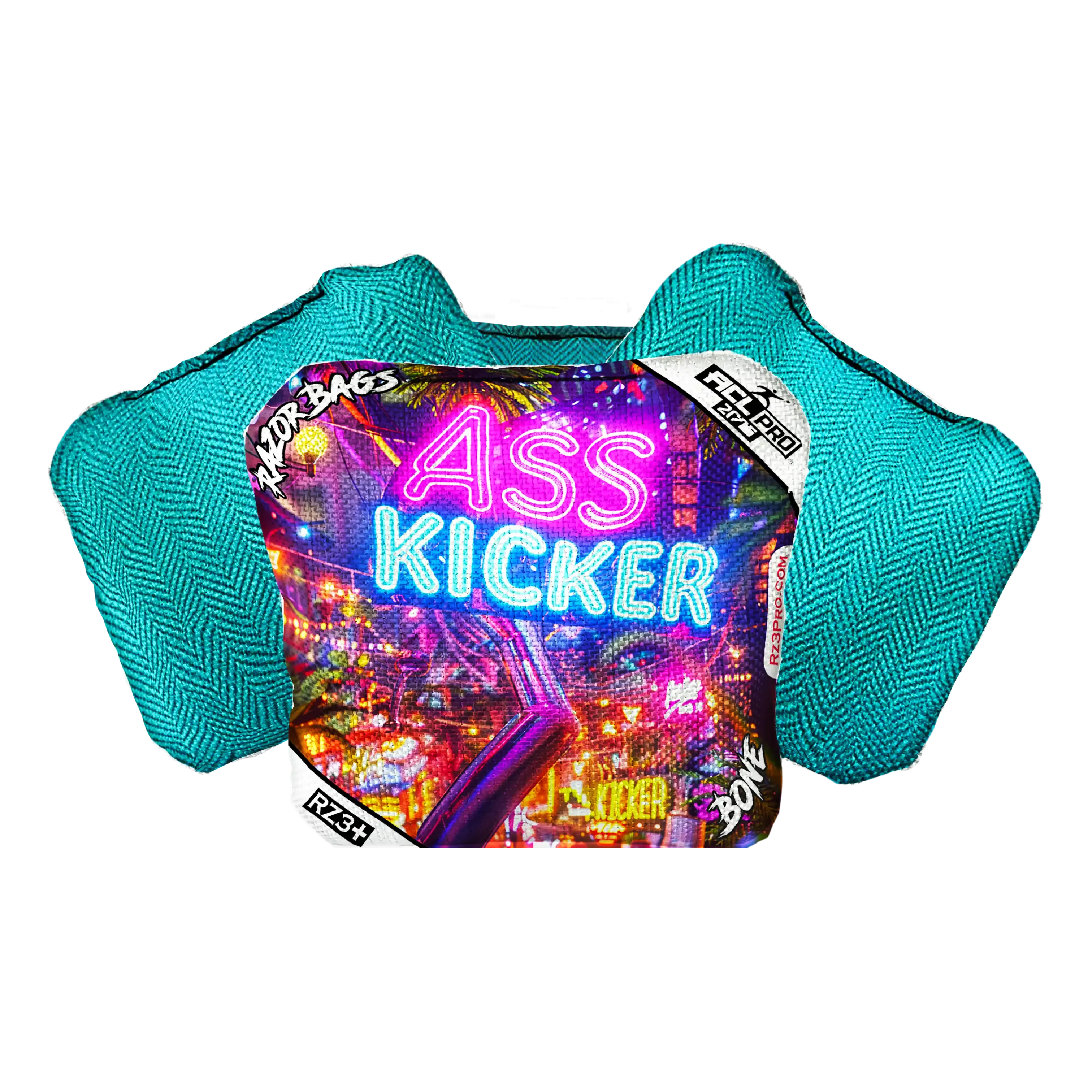Bone | Ass Kicker Neon | ACL PRO Razor Cornhole Bags