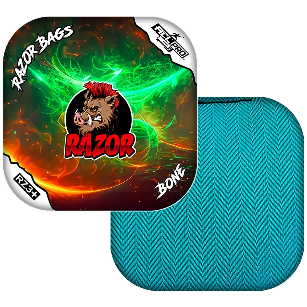Bone | Aurora | ACL PRO Razor Cornhole Bags