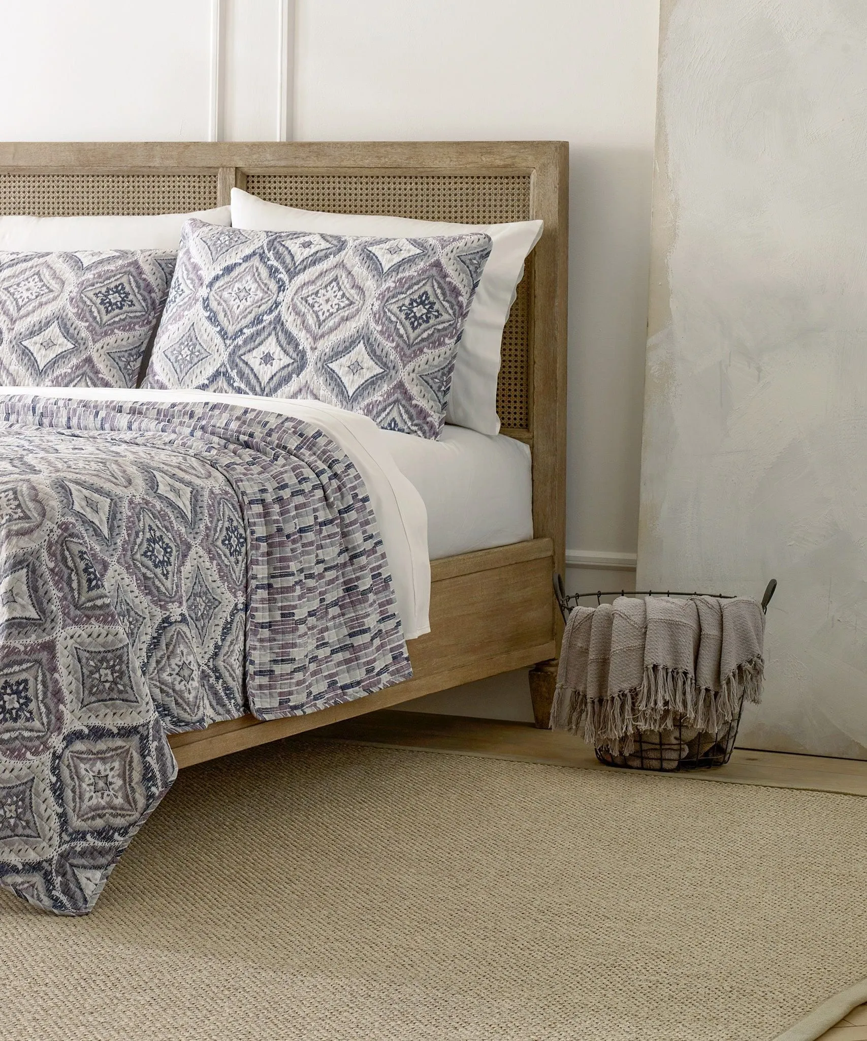 Bowie Chevron Tufted Throw