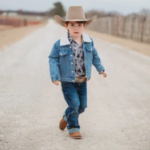 Boy's Shea Baby Baby/Toddler Denim Wool Jacket